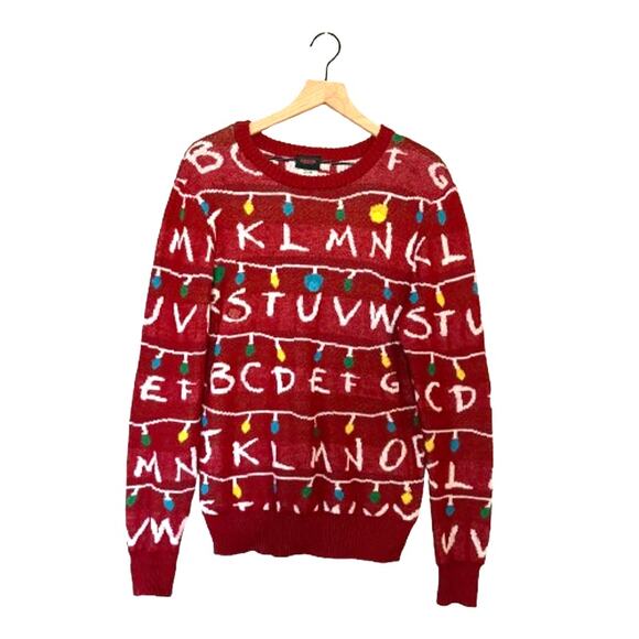 Stranger Things Sweaters - Stranger Things Light-Up Sweater Netflix Official Merchandise Small
